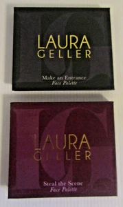Laura Geller Lot Of 2 Face Palettes - Contain Highlighter, Blush, And Eyeshadow - Picture 1 of 2