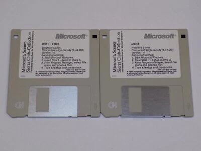 Microsoft Scenes Sierra Club Collection Set 3.5" Disk Windows PC MS Dos Computer - Image 1 of 2