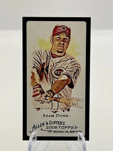 2008 Topps Allen & Ginter's Mini Black Border Parallel Adam Dunn #61 - Picture 1 of 2