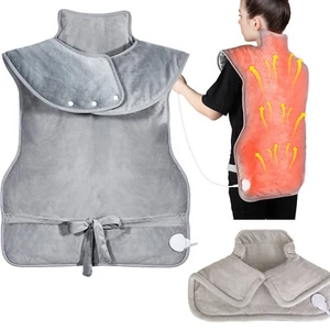 Weighted Heating Pad for Neck Shoulders Back Large Electric Heated Wrap Washable - Picture 1 of 24