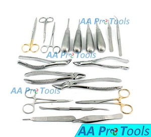 Dog Dental Extraction Set Veterinary Surgical Tooth Removal Set Of 18 Pcs - Picture 1 of 3