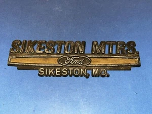 Sikeston Motors Ford concesionario de automóviles emblema insignia logotipo nombre - Imagen 1 de 6