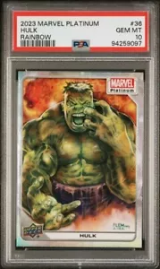 Hulk #36 Rainbow PSA 10 Upper Deck 2023 Marvel Platinum - Picture 1 of 3