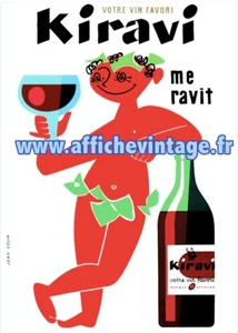 affiche poster vin kiravi - Picture 1 of 1