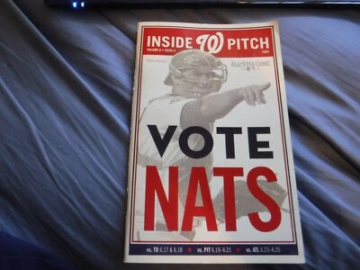 2015 Washington Nationals Inside Pitch Program Max Scherzer No Hitter 6/20/15  - Image 1 of 4