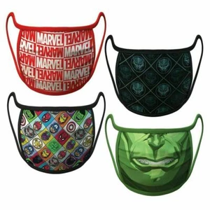 New Disney Store 4 Marvel Hulk Black Panther Face Mask Large Adult - Picture 1 of 4