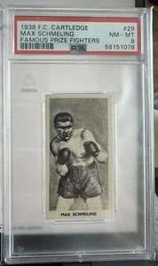 Tarjeta de boxeo Cartledge 1938 #29 Max Schmeling graduada PSA 8 - Imagen 1 de 2