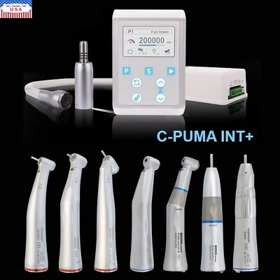 COXO C PUMA INT+ Dental Electric Motor Built-in LED Handpiece 1:5 Contra Angle - Image 1 of 4