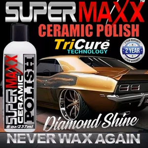 CAR POLISH WAX ADVANCED TRICURE CERAMIC PAINT PROTECTION 8 OUNCE KIT - Picture 1 of 10