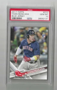 yoan moncada rookie card psa 10 cHICAGO wHITE sOX bOSTON rED sOX - Picture 1 of 2