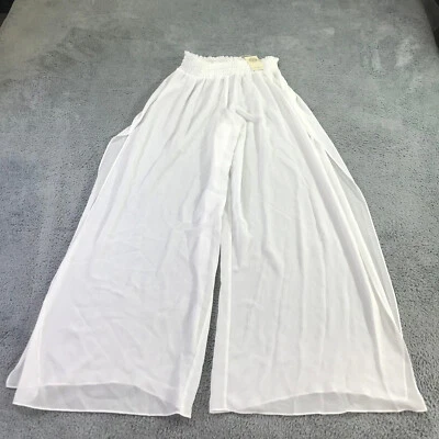 Брюки женские Ramy Brook большие со сборками пояс прозрачные с разрезом по бокам - Изображение 1 из 4