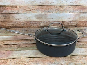 Cuisinart Chef's Classic Nonstick Hard Anodized 3.5 Qt Saute Pan W LID 633-24H - Picture 1 of 12