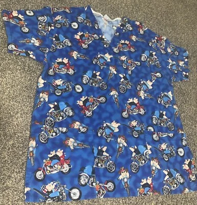 Персики униформа унисекс скраб верхний мотоцикла/свиньи размер большой Бесплатная доставка - Изображение 1 из 4