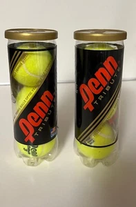 Penn Tribute Tennis Balls New Unopened Sealed Can of 3 Felt Balls LOT OF 2 - Picture 1 of 3
