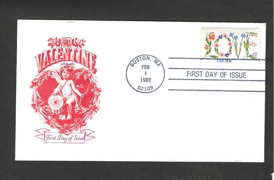 #1951 20c LOVE ISSUE FDC BOSTON,MA FEB 1-1982 ARTMASTER CACHET - Image 1 of 1