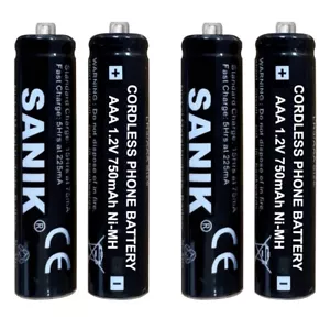 Baterías recargables AAA Dect para teléfono 750 mAh 1,2 V Ni-MH para teléfonos fijos BT - Imagen 1 de 5