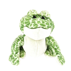Ganz Webkinz Frog Bullfrog Plush Green Spotted Sitting Stuffed Animal NO Code - Picture 1 of 9