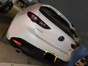 for mazda 3 BP 19 2020 2021 2022 hatchback Spoiler wing painted White 25d - Picture 1 of 4