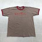 Chroma Zone Key West Florida Brown Graphic Ringer T-Shirt Adult Size L