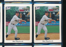 Lot (2) 1996 Best #19 Matt Majcherek Hudson Valley Renegades (FN55) SWSW6
