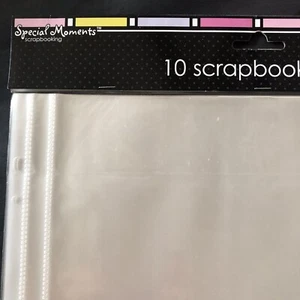 Scrapbooking Sheet Page Protectors 2 Lot Special Moments 10 Pack 12 X 12 Refill - Picture 1 of 2