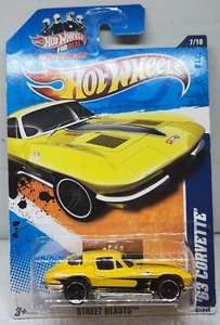 Hot Wheels  1963 Chevrolet Corvette #7/10  Street Beasts /Malaysia - Picture 1 of 3