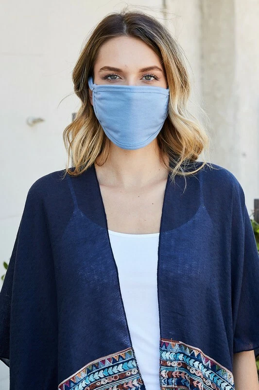 3 Pcs A COTTON FABRIC Washable Reusable Face Cover Mouth MASK (F7) - Image 1 of 4