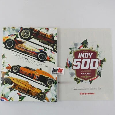 2024 Indy 500 Souvenir Program W/ Starting LineUp Insert & Sonsio Grand Prix New - Image 1 of 4