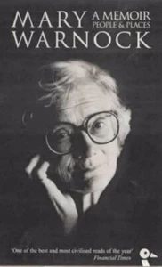 A Memoir: People and Places... By Warnock, Mary, Paperback,Very Good - Imagen 1 de 1