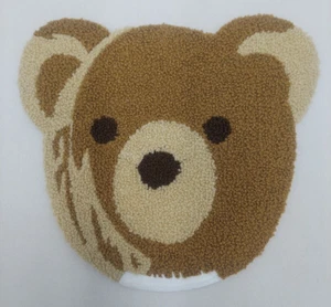 Chenille Patch: Großer Teddybärkopf - Bild 1 von 1