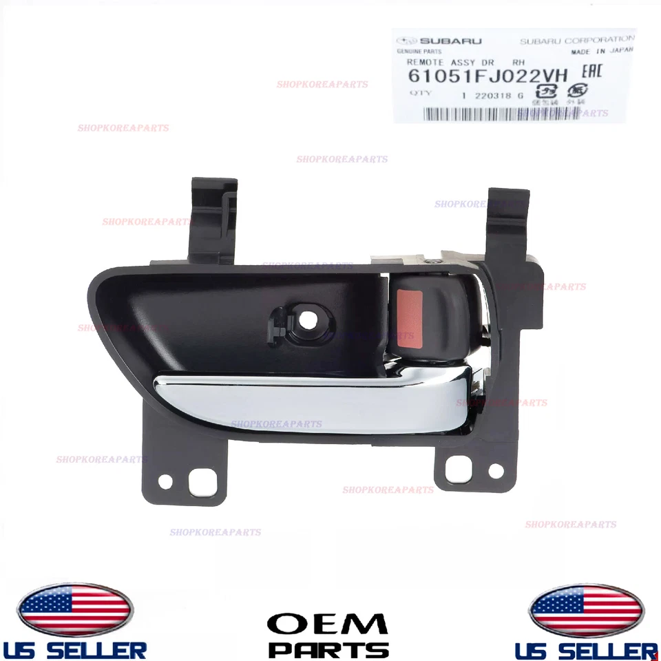 Manija de puerta interior genuina pasajero derecho ⭐OEM⭐ Subaru *Ver compatibilidad Foto 1 de 1