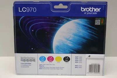 Original Brother MultiPack LC970 4er Set Tintenpatronen Druckerpatronen MHD 9/25 - Bild 1 von 4