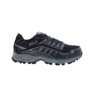 Fila Memory At Peak Steel Toe 1SH40240-010 Mens Black Athletic Work Shoes - Picture 1 of 4