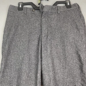 SUITSUPPLY Soho Turn-Up Trousers Men's UK 32 Pure Wool Flannel Flat Front Black - Picture 1 of 7