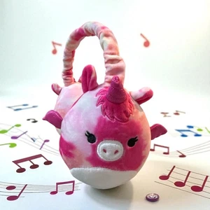 Original Squishmallows Henley Pink Unicorn Plush Wired Headphones - Picture 1 of 4