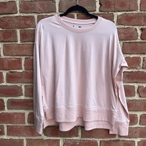 Eileen Fisher 168 $ Pima Baumwolle Stretch Jersey Box-Top Sweatshirt XS neu ohne Etikett - Bild 1 von 8