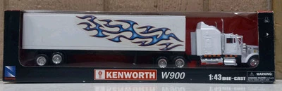 Custom New-Ray 1:43 Scale Long Hauler Kenworth W900 with Trailer - Image 1 of 4