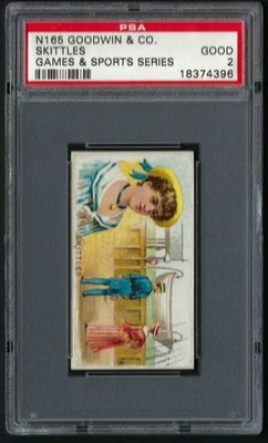 N165 GOODWIN GAMES & SPORTS - SKITTLES - PSA 2 GOOD - Image 1 of 4