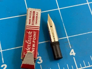 Penna stilografica Judd's NOS vintage Esterbrook pennino #2048 flessibile fine in scatola - Foto 1 di 3