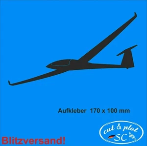 Segelflugzeug Segelflieger Aufkleber Sticker Flugzeug Fun SC007 - Bild 1 von 6