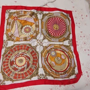 #1 Monaco ~Monte Carlo Square Scarf Parrots & Flowers Size-35x33 in - Picture 1 of 10