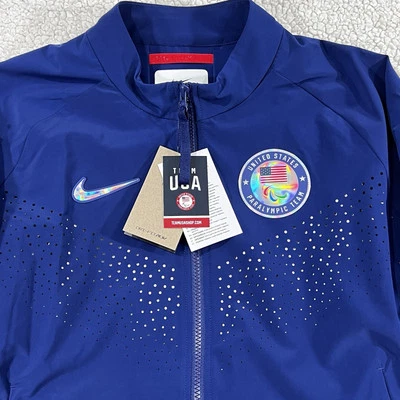 Nike Women's Large Paris 2024 Team Issued USA Olympic Podium Jacket DZ3573-492 - Image 1 of 4