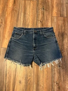 Vintage Rustler Denim Cutoff Jean Shorts Jorts Herren 38 ausgefranst Dadcore Workwear - Bild 1 von 10