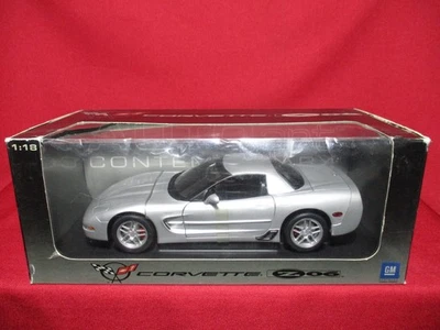 1:18 Scale Chevy Corvette Z06 Silver Autoart Diecast Model Car ZO6 Minichamps - Image 1 of 4