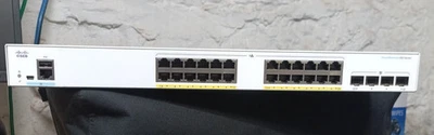Cisco CBS250-24P-4G 24-Port Gigabit PoE Smart Ethernet Switch - Image 1 of 4