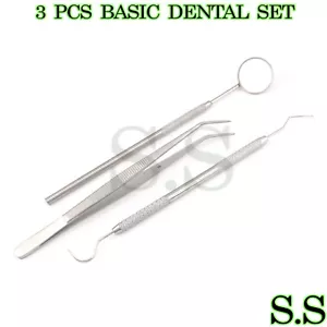 Dental Tool Set Dentist Tooth Hygiene Picks Mirror Kit Hot S-S PR-300 - Picture 1 of 3