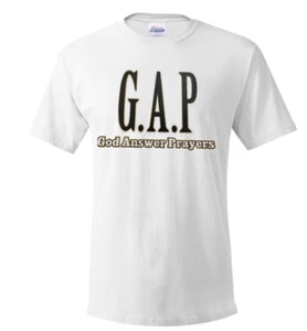 G.A.P. Gott antwortet Gebete" T-Shirt - mehrere Farben verfügbar Größen S-5XL - Bild 1 von 26