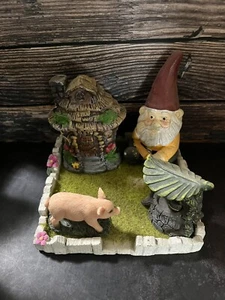 Gnome Garden Lot Indoor Decorations Pig Wishing Well Fairy Garden - Picture 1 of 2