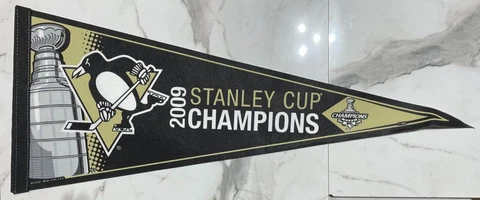 PITTSBURGH PENGUINS NHL HOCKEY 2009 STANLEY CUP CHAMP FELT PENNANT NEW/MINT Cover