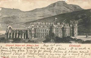 Postcard Scotland Holyrood Palace and Arthur's Seat at Edinburgh 1910 - Picture 1 of 2